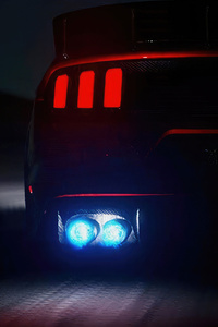 Ford Mustang Rear Backfire 2023 (640x1136) Resolution Wallpaper
