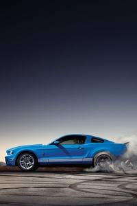 Ford Shelby Burnout (480x800) Resolution Wallpaper
