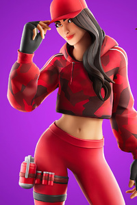 Fortnite Chapter 2 Ruby Outfit 4k (640x1136) Resolution Wallpaper