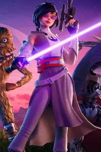 Fortnite Star Wars Battle Royale 2025 (2160x3840) Resolution Wallpaper