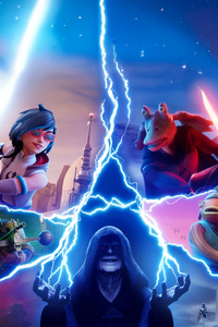 Fortnite Star Wars Galactic Battle Battle Royale (2160x3840) Resolution Wallpaper
