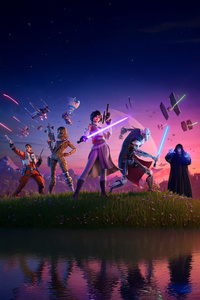Fortnite Star Wars Galactic Battle Royale (2160x3840) Resolution Wallpaper
