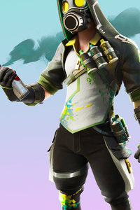 Fortnite Toxic Tagger Skin Outfit 4K