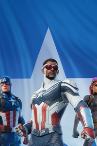 Fortnite X Captain America Brave New World (480x854) Resolution Wallpaper