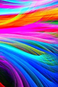 Fractal Shapes Colorful (480x854) Resolution Wallpaper
