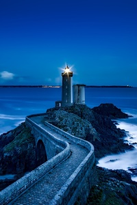 France Lighthouse Landmark Ocean