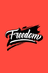 Freedom Typography 8k