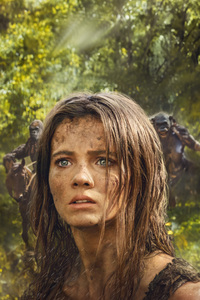 Freya Allan In Kingdom Of The Planet Of The Apes 2024 (320x568) Resolution Wallpaper