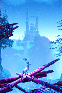Frostly Logs (240x320) Resolution Wallpaper