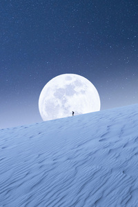 Frosty Moonwalk (640x1136) Resolution Wallpaper