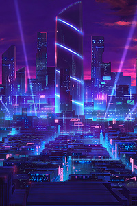 Future Metropolis (1080x1920) Resolution Wallpaper