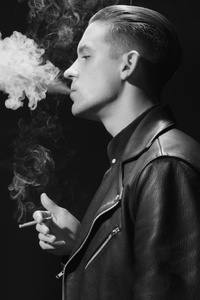 G Eazy Smoking Monochrome