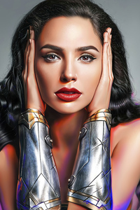 Gal Gadot As Wonder Woman Realism Portrait Art 5k (480x800) Resolution Wallpaper