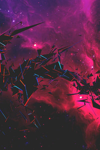 360x640 Galaxy Space Abstract