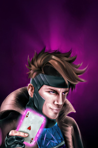 Gambit The Ace Of Marvel (1080x2400) Resolution Wallpaper