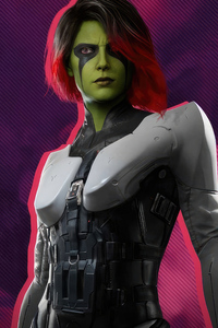 Gamora Marvels Guardians Of The Galaxy (1440x2960) Resolution Wallpaper
