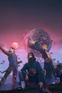 Gareena Free Fire X Naruto Shippuden (1440x2560) Resolution Wallpaper