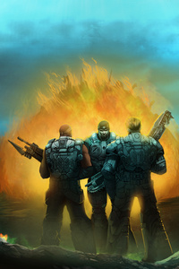 Gears Of War 4k (360x640) Resolution Wallpaper