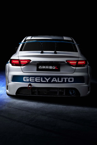 Geely Emgrand GL Race Car 2018 Rear (480x800) Resolution Wallpaper