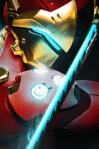 Genji As Iron Man (320x480) Resolution Wallpaper