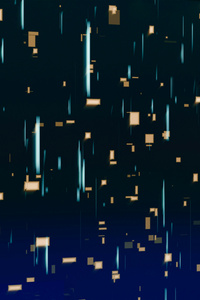 Geometric Glow 3d Falling Tiles (1080x1920) Resolution Wallpaper