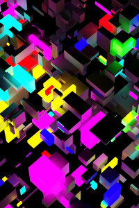 1440x2560 Geometry In Motion A Vibrant Symphony