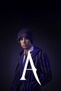Georgie Farmer As Ajax Petropolus For Wednesday Season 2 (1080x2160) Resolution Wallpaper