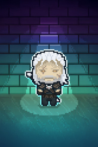 Geralt Of Rivia 8 Bit (1242x2668) Resolution Wallpaper