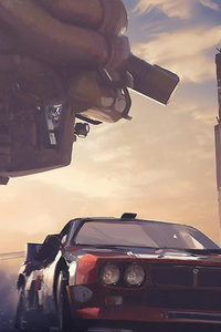 Getting Out Science Fiction Car 4k (640x1136) Resolution Wallpaper