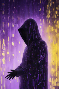 Ghost Digital Rain 5k (1080x2280) Resolution Wallpaper