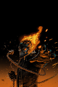 Ghost Rider Blaze Of Vengeance (240x320) Resolution Wallpaper