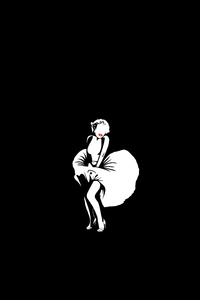 Girl Dancing Skirt Minimal Dark 5k (1440x2560) Resolution Wallpaper