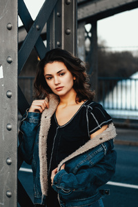 Girl Outdoor Model Portrait (1440x2560) Resolution Wallpaper