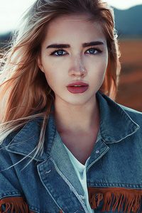 Girl Portrait Face (1080x2160) Resolution Wallpaper