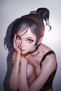 Girl Portrait Fantasy Art 4k (750x1334) Resolution Wallpaper