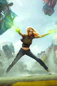 Girl With Powers 4k (360x640) Resolution Wallpaper