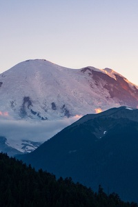 Glacier Sunset Mountains (1080x2280) Resolution Wallpaper