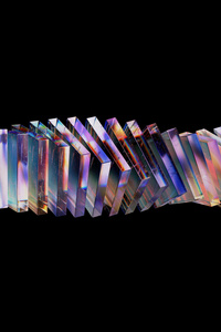 Glass Blocks 3d (1242x2668) Resolution Wallpaper