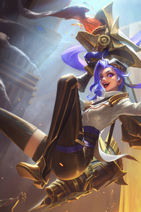 Glorious Jinx Splash Art Wild Rif (480x854) Resolution Wallpaper