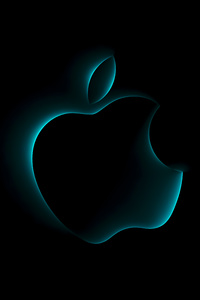 Glowing Apple Art 8k (1080x2160) Resolution Wallpaper