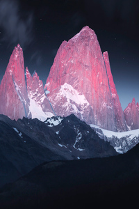 Glowing Peaks Of Patagonia (800x1280) Resolution Wallpaper