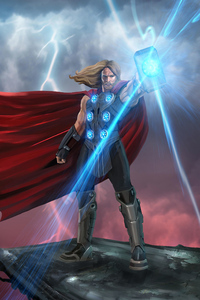God Of Thunder New Art (1080x2160) Resolution Wallpaper