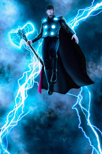 God Of Thunder Thor Avengers (240x320) Resolution Wallpaper