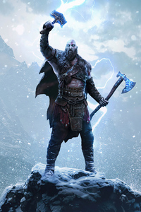 1080x1920 God Of War Ragnarok Kratos
