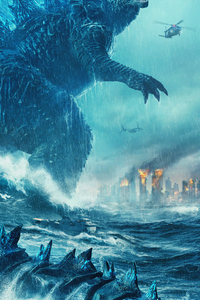 Godzilla King Of The Monsters 2019 Poster (320x480) Resolution Wallpaper