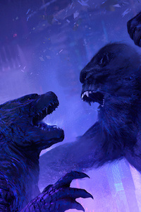 Godzilla V Kong (640x960) Resolution Wallpaper