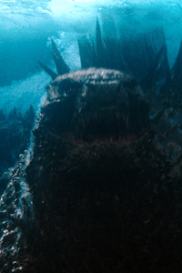 Godzilla Vs Kong Underwater (640x1136) Resolution Wallpaper