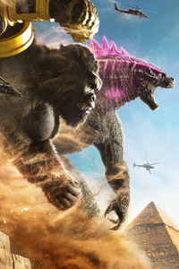 Godzilla X Kong The New Empire 8k Movie (720x1280) Resolution Wallpaper