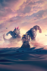 Godzilla X Kong The New Empire Imax Poster (640x960) Resolution Wallpaper