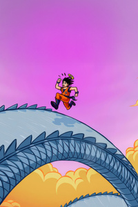 Goku A Glimpse Into Power (640x960) Resolution Wallpaper